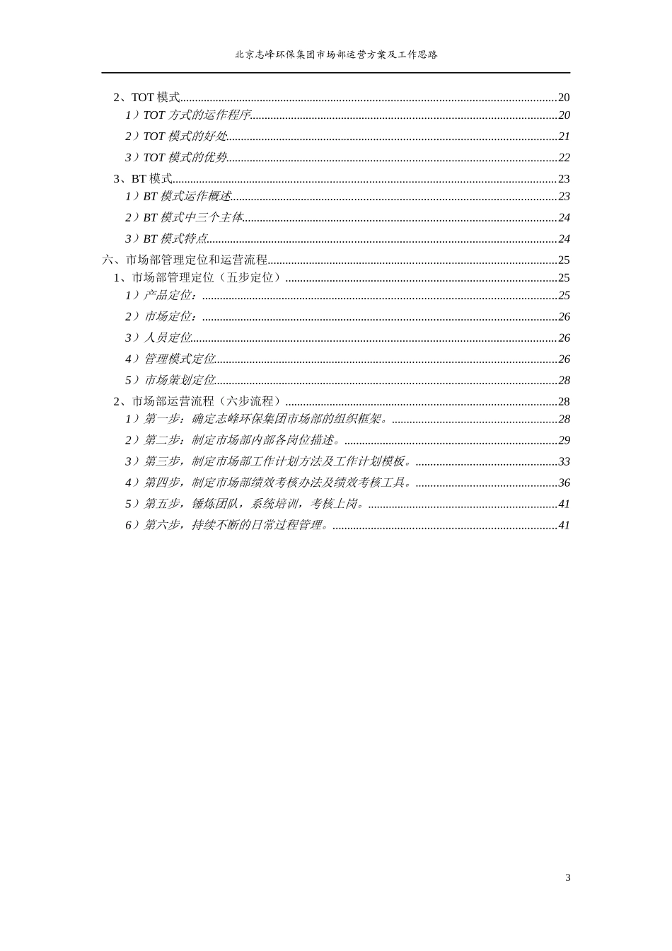 某环保集团市场部运营方案及工作计划_第3页