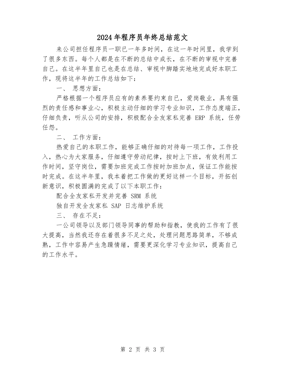 2024年程序员年终总结范文_第2页