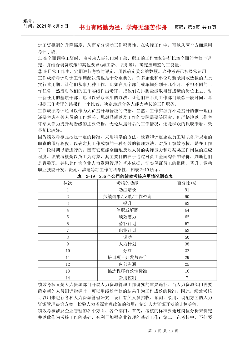 诺皮特公司人事考核制度的基本观点_第3页