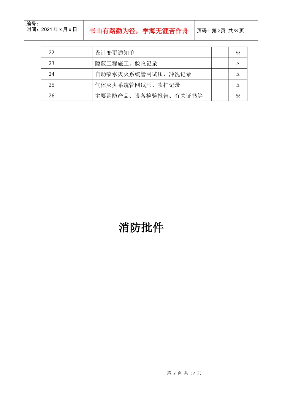 建筑工程自动消防系统竣工报检资料_第3页