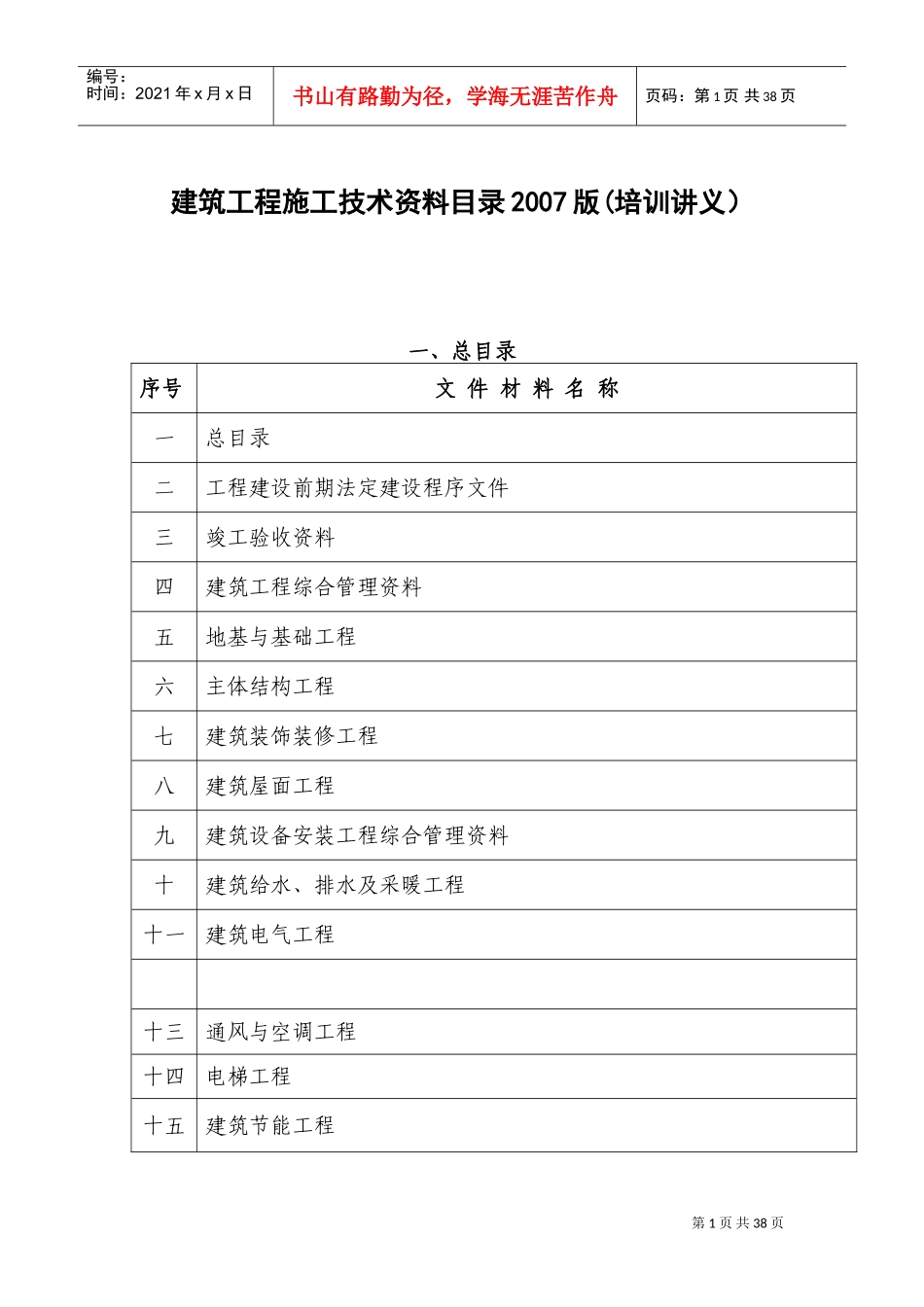 档案馆范本移交样板_第1页