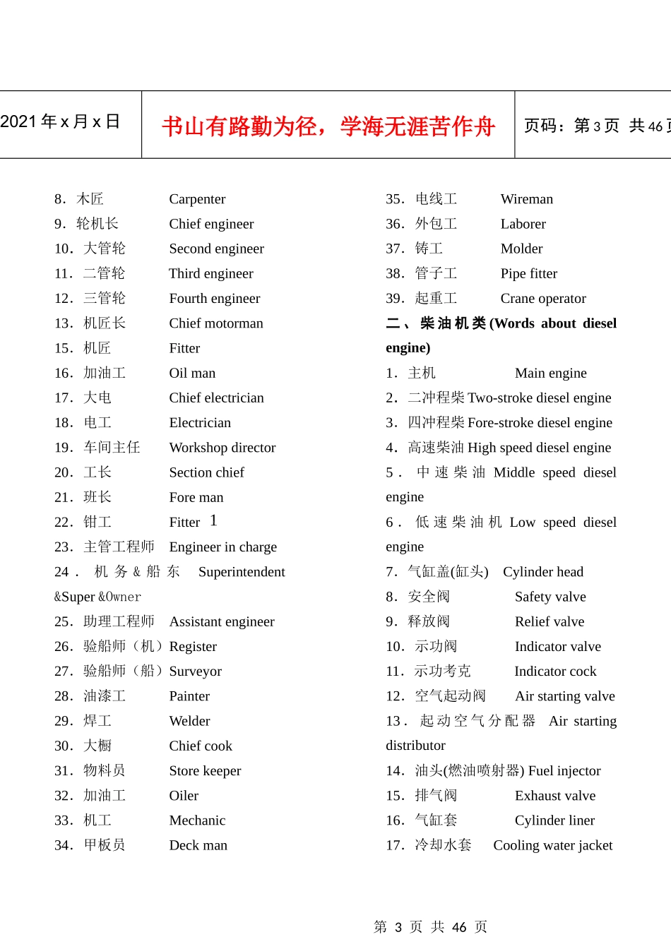 船舶英语培训教材_第3页