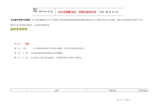 秩序维护部考核办法