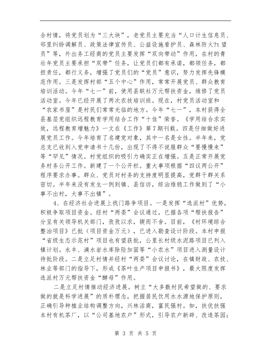 挂职驻村干部2024年度个人工作总结_第3页