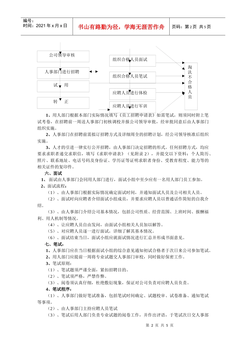 某某投资集团公司招聘制度(DOC 8)_第2页