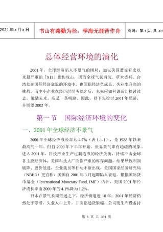 总体经营环境的演化（推荐DOC273）