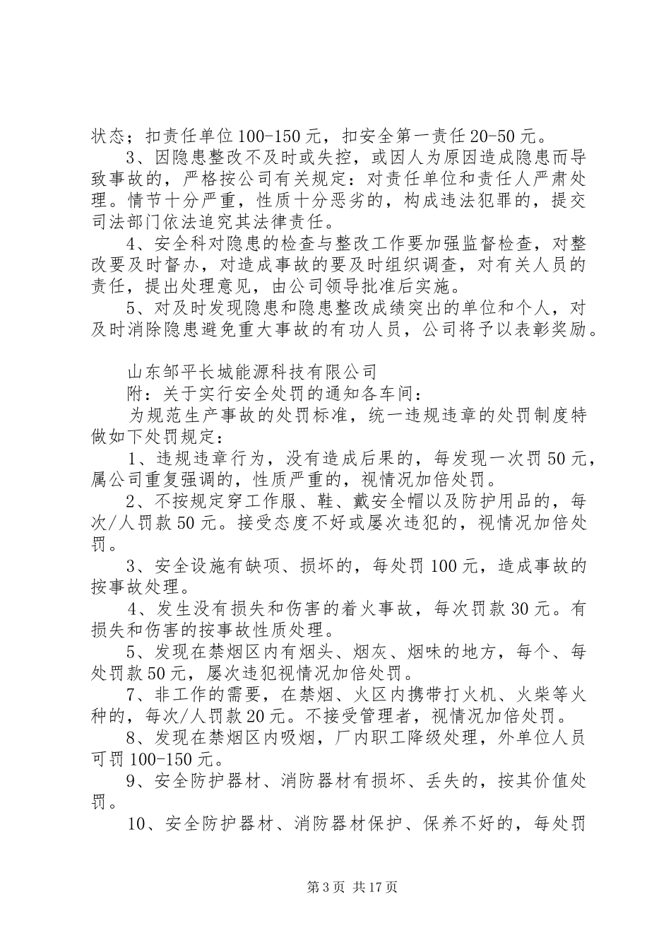 隐患排查治理管理规章制度 _第3页