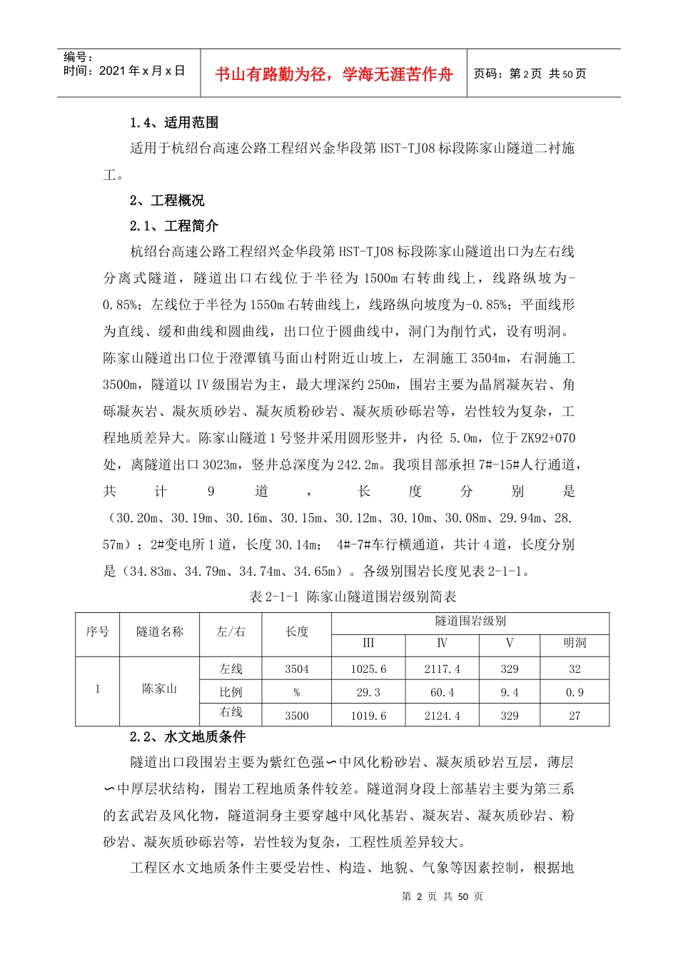 隧道二衬施工专项方案培训资料_第3页