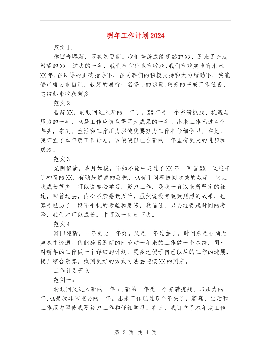 明年工作计划2024_第2页