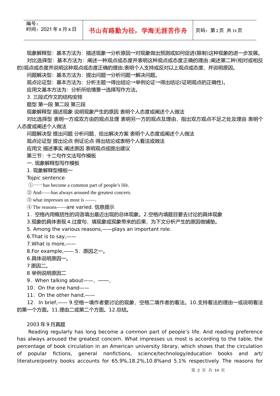 英语六级作文写作技巧_第2页