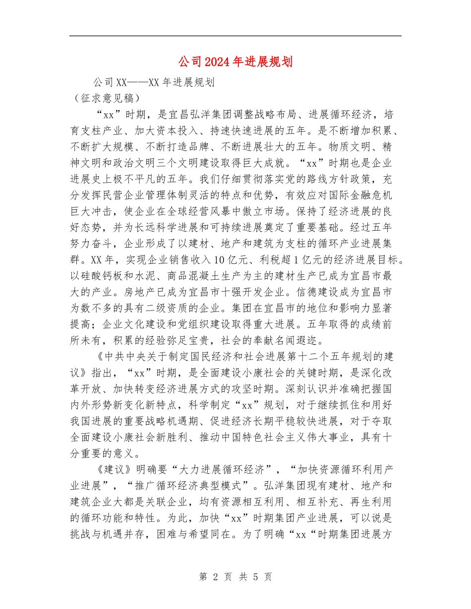 公司2024年发展规划_第2页