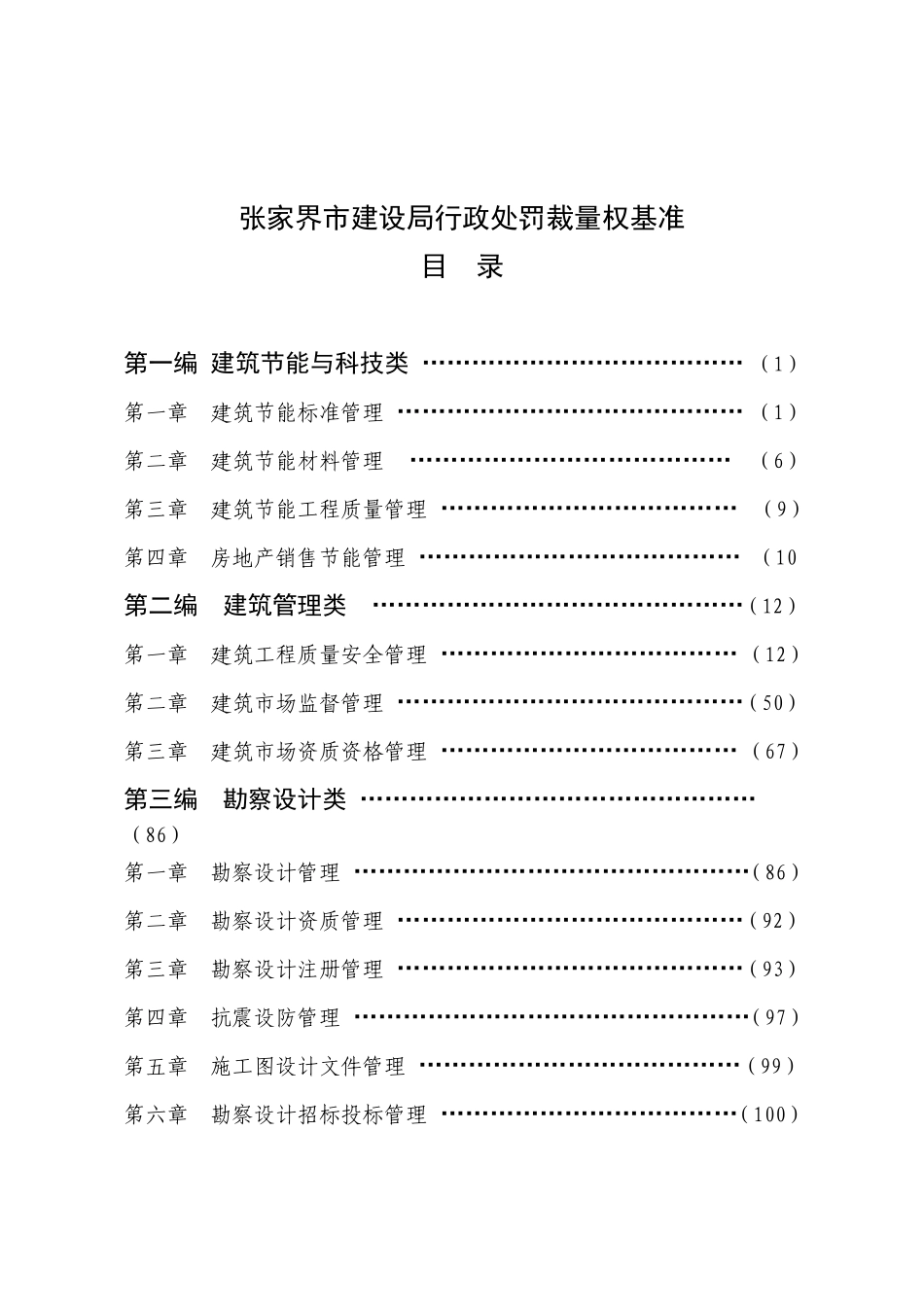 建设局行政处罚裁量权基准_第1页