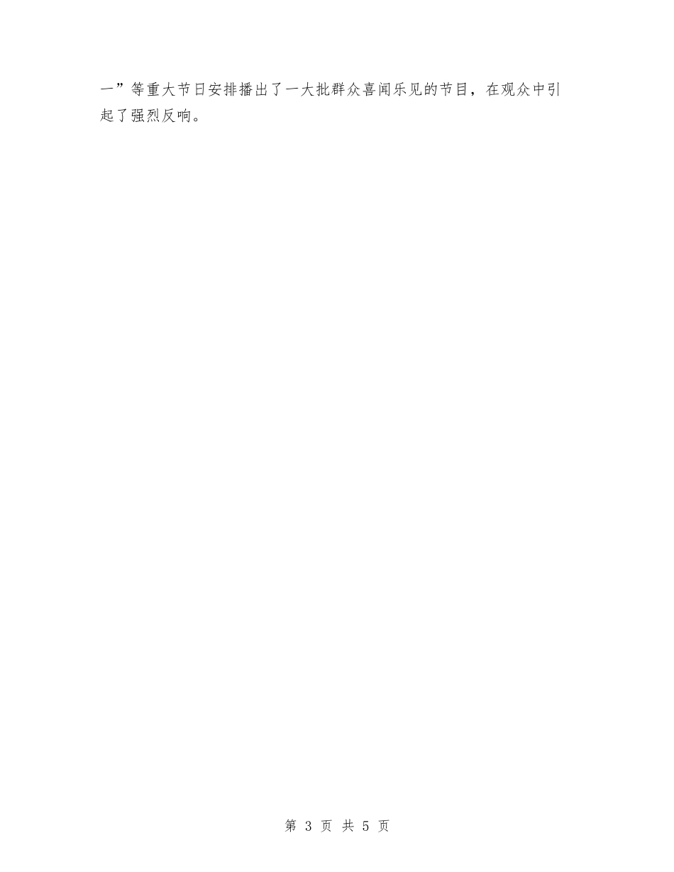 2024年电视台总编的年终总结范文与2024年电视台新闻采编及文秘的个人工作总结范文汇编_第3页