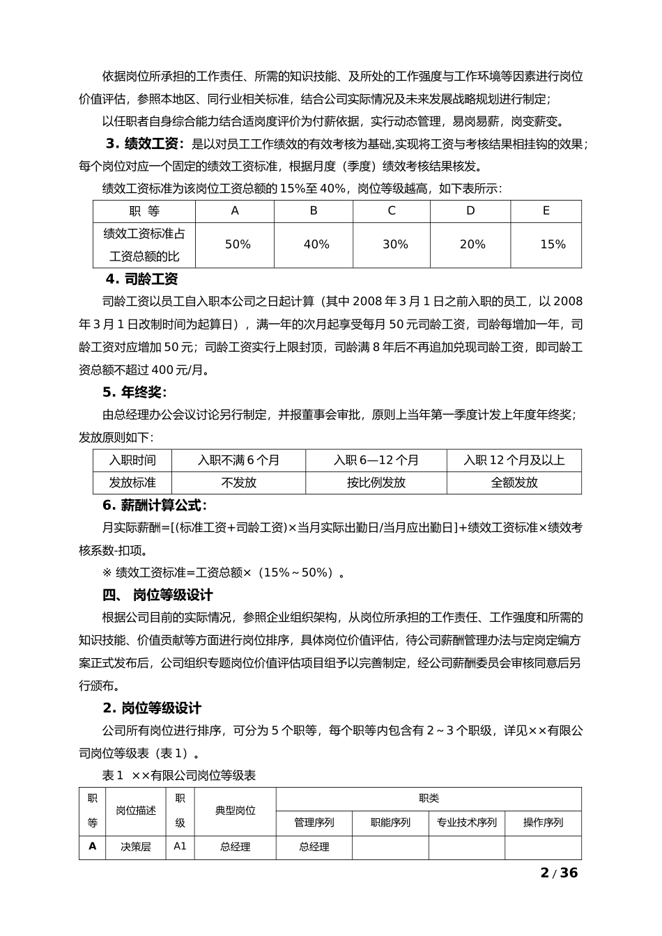 薪酬方案——资料大全_第2页