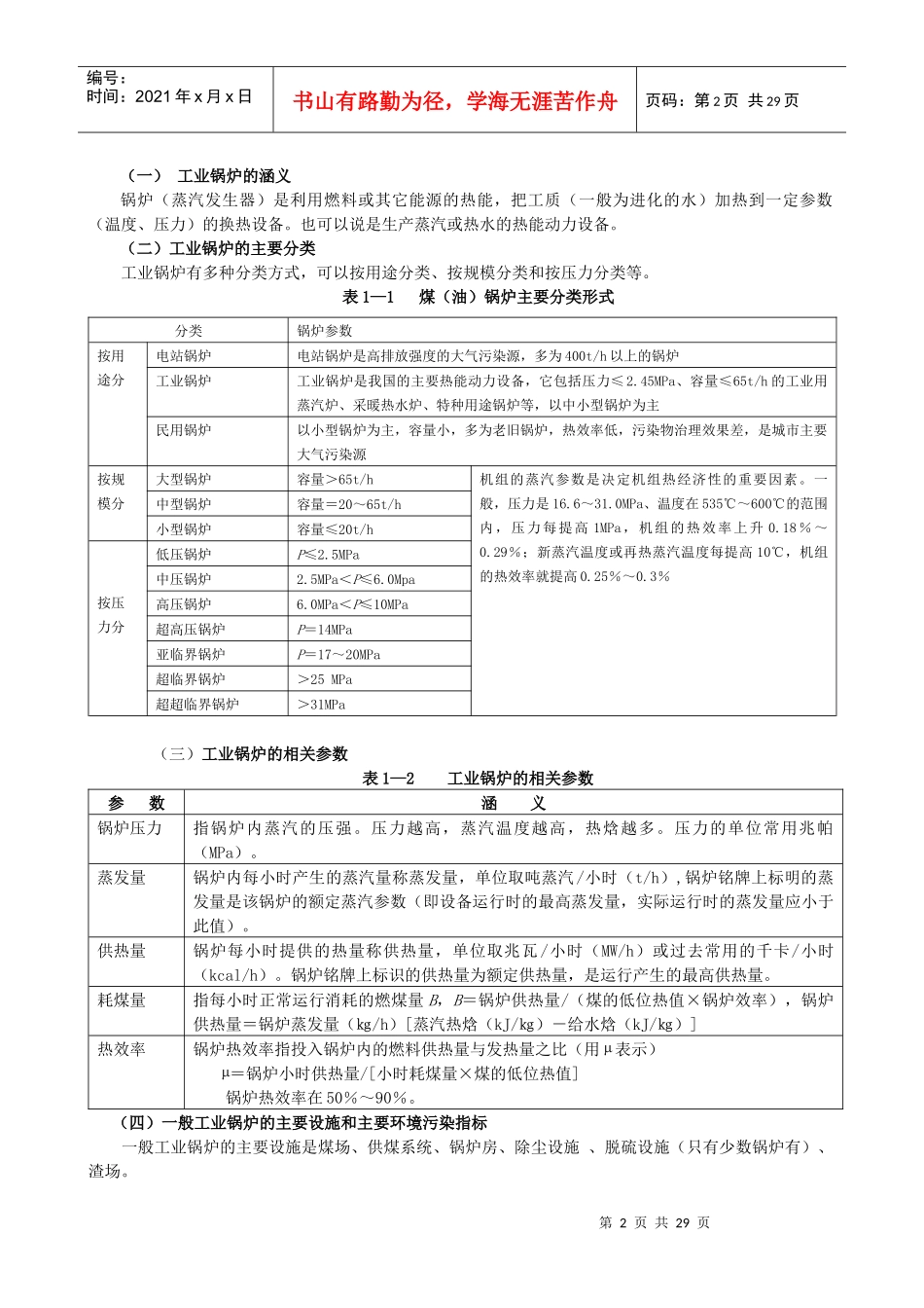 污染源监测人员培训教材第一章工业锅炉与火电工业污染源监察11826_第2页
