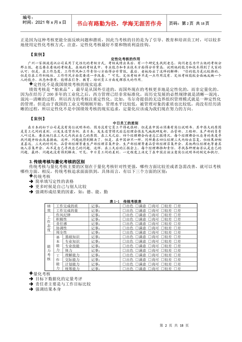 绩效量化技术详细概述_第2页