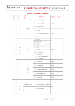 沈阳市第一八四中学双高普九档案建设标准