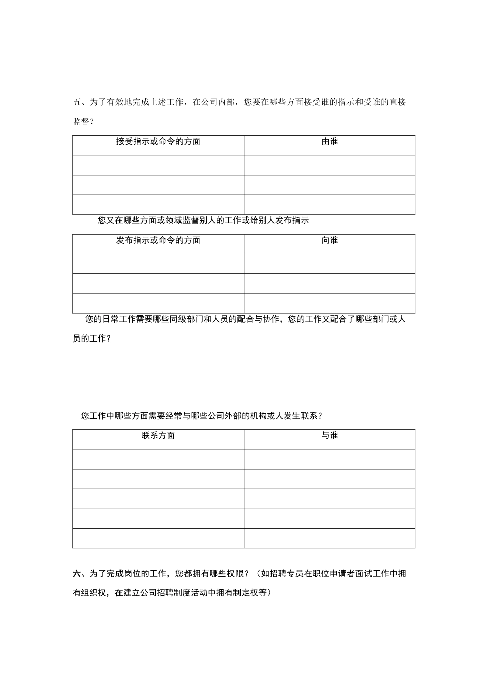 某电路公司工作分析访谈_第2页