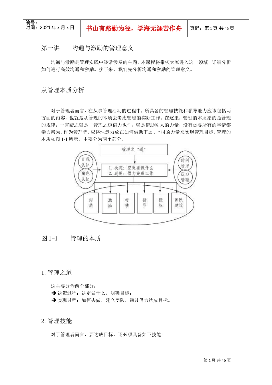 管理者如何进行沟通和激励_第1页