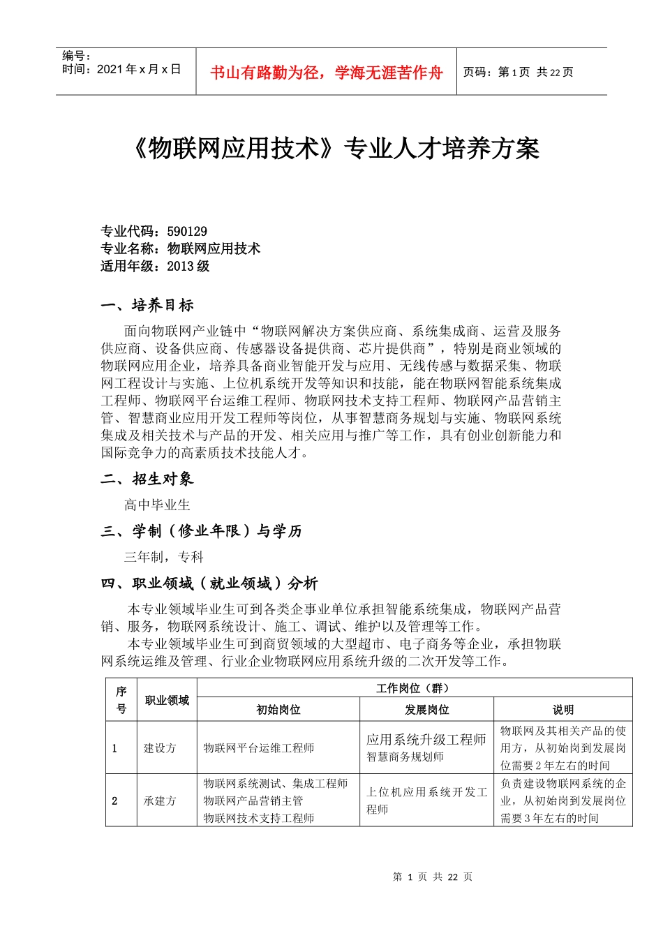 物联网应用技术专业人才培养方案25_第1页