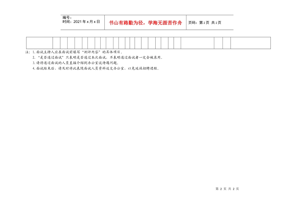 面试人员测评表1_第2页