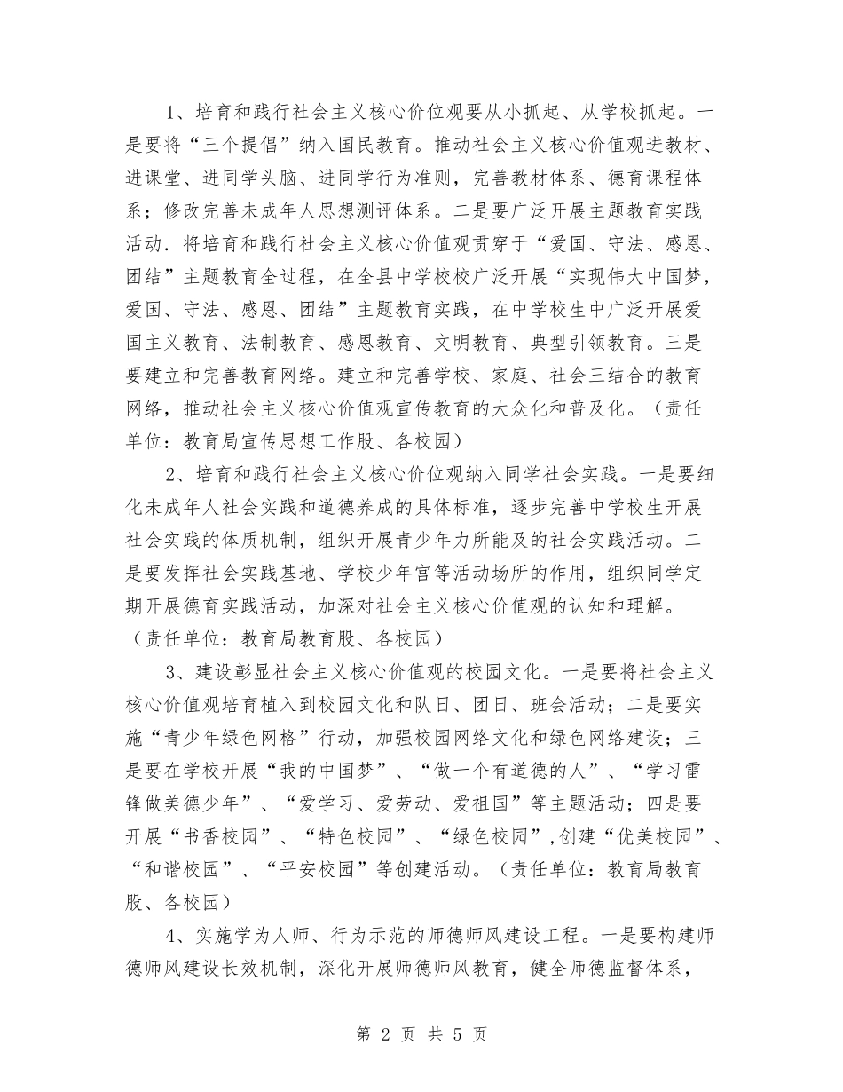 践行社会主义核心价值观工作方案_第2页