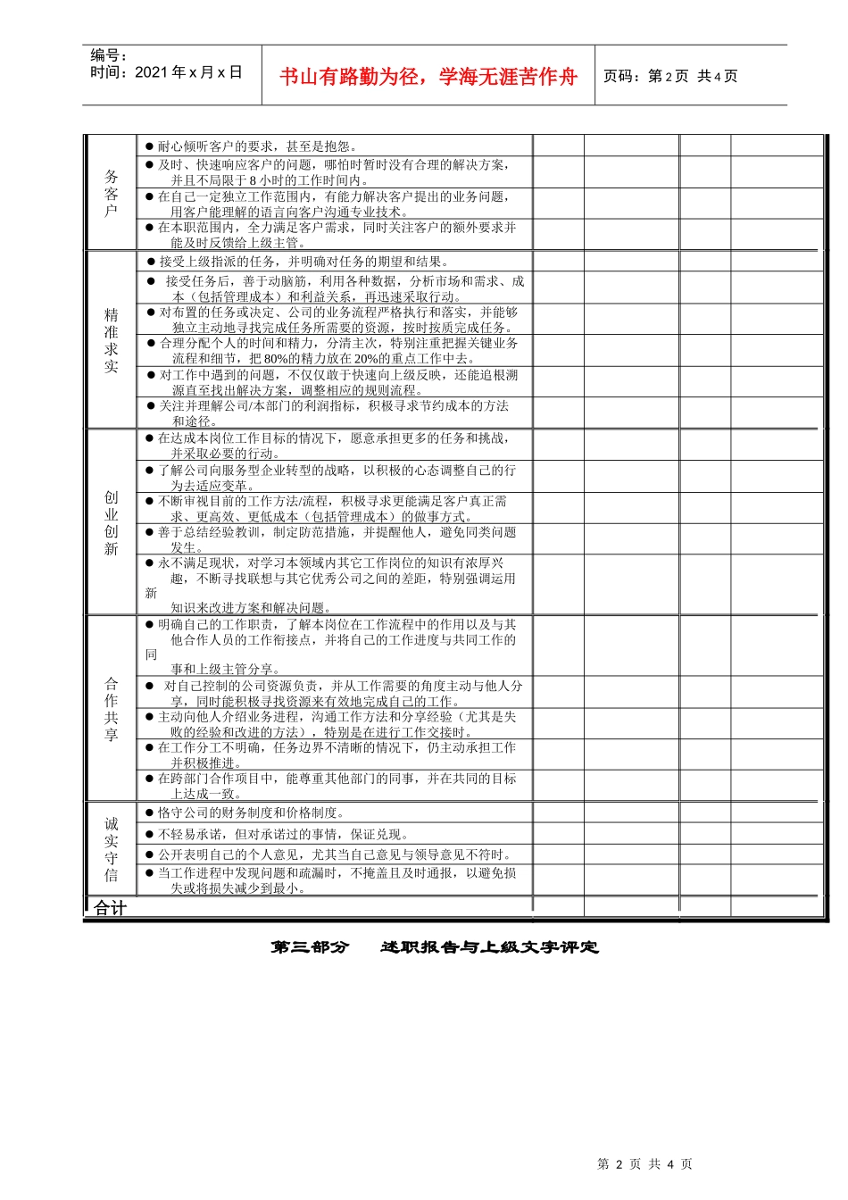附件：绩效计划考核表_第2页