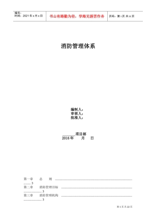 消防管理体系(DOC40页)
