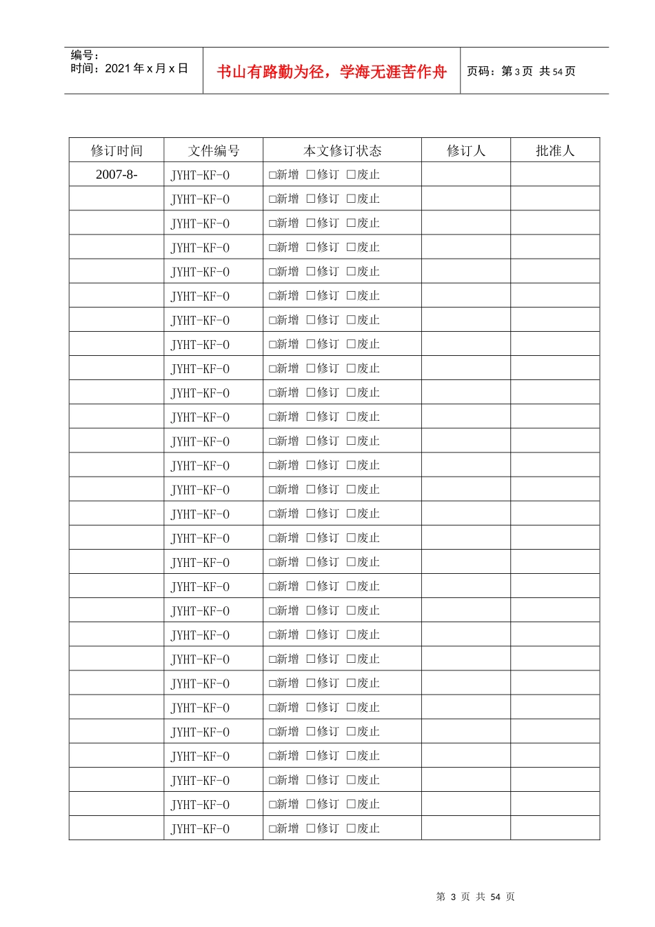 物业客服部ISO精品工作手册_第3页