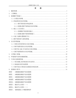 悬挑架施工方案培训资料