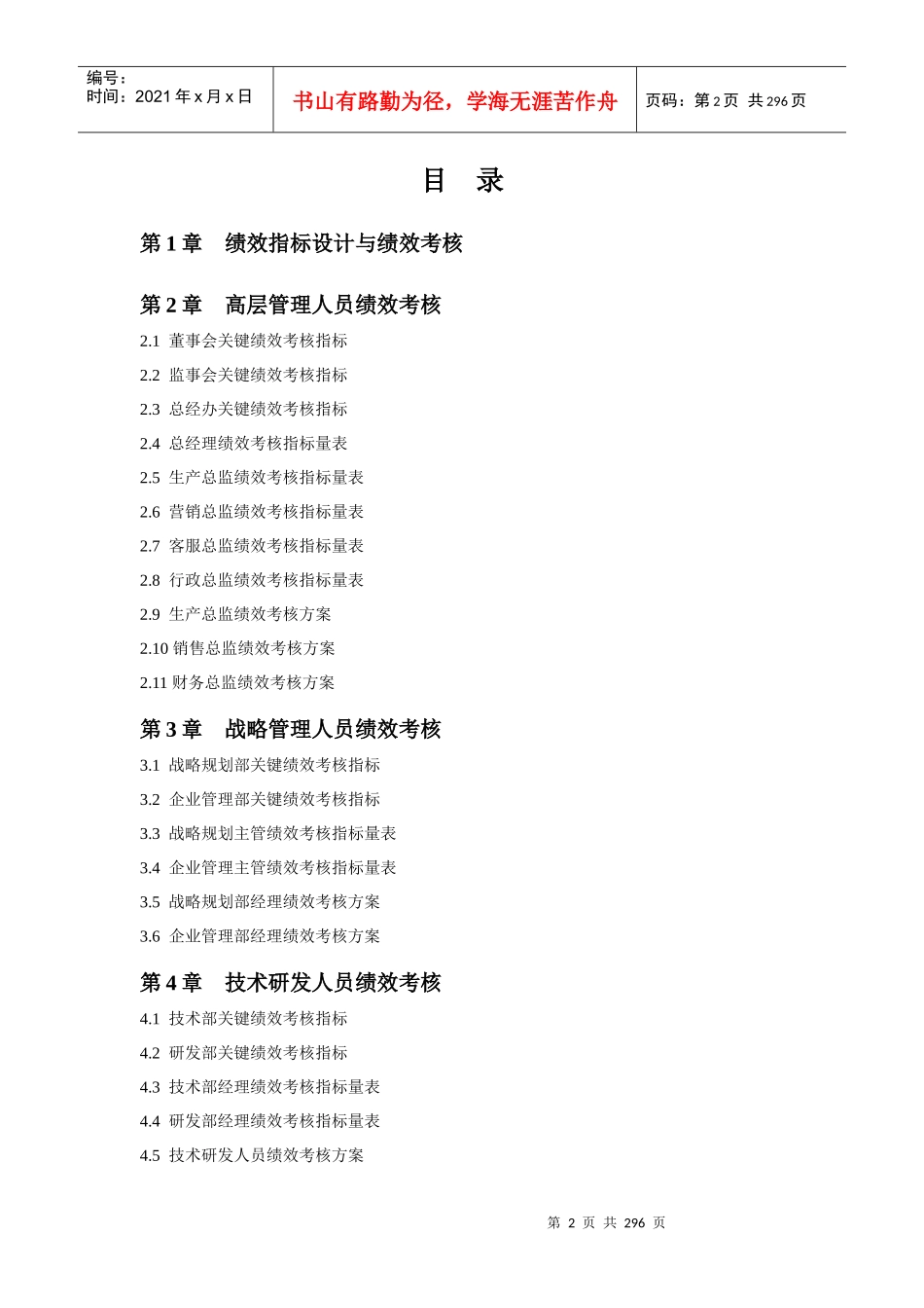 绩效考核指标库(29个行业283_第2页