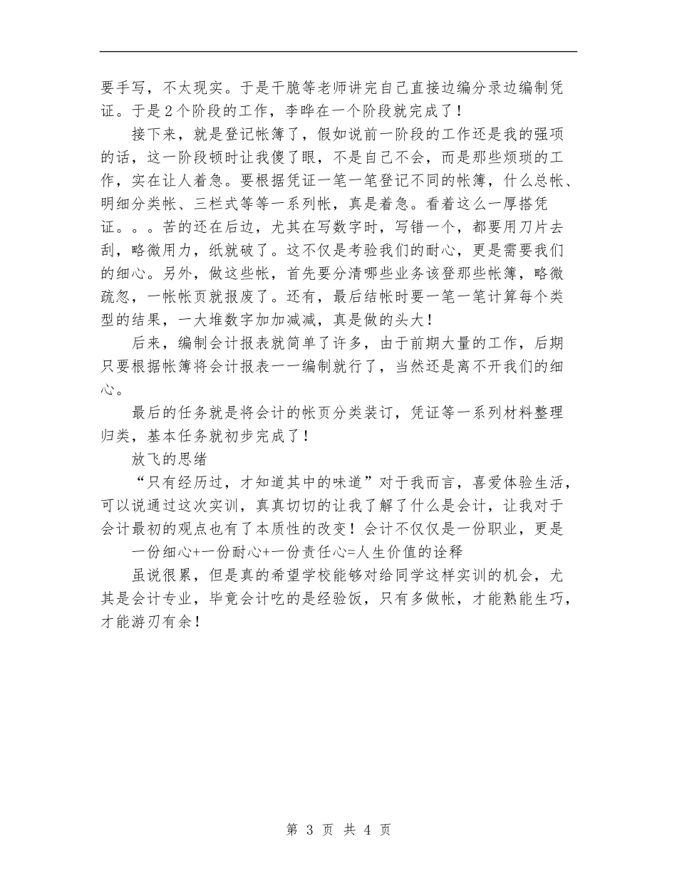 2024年11月财务会计实训总结_第3页