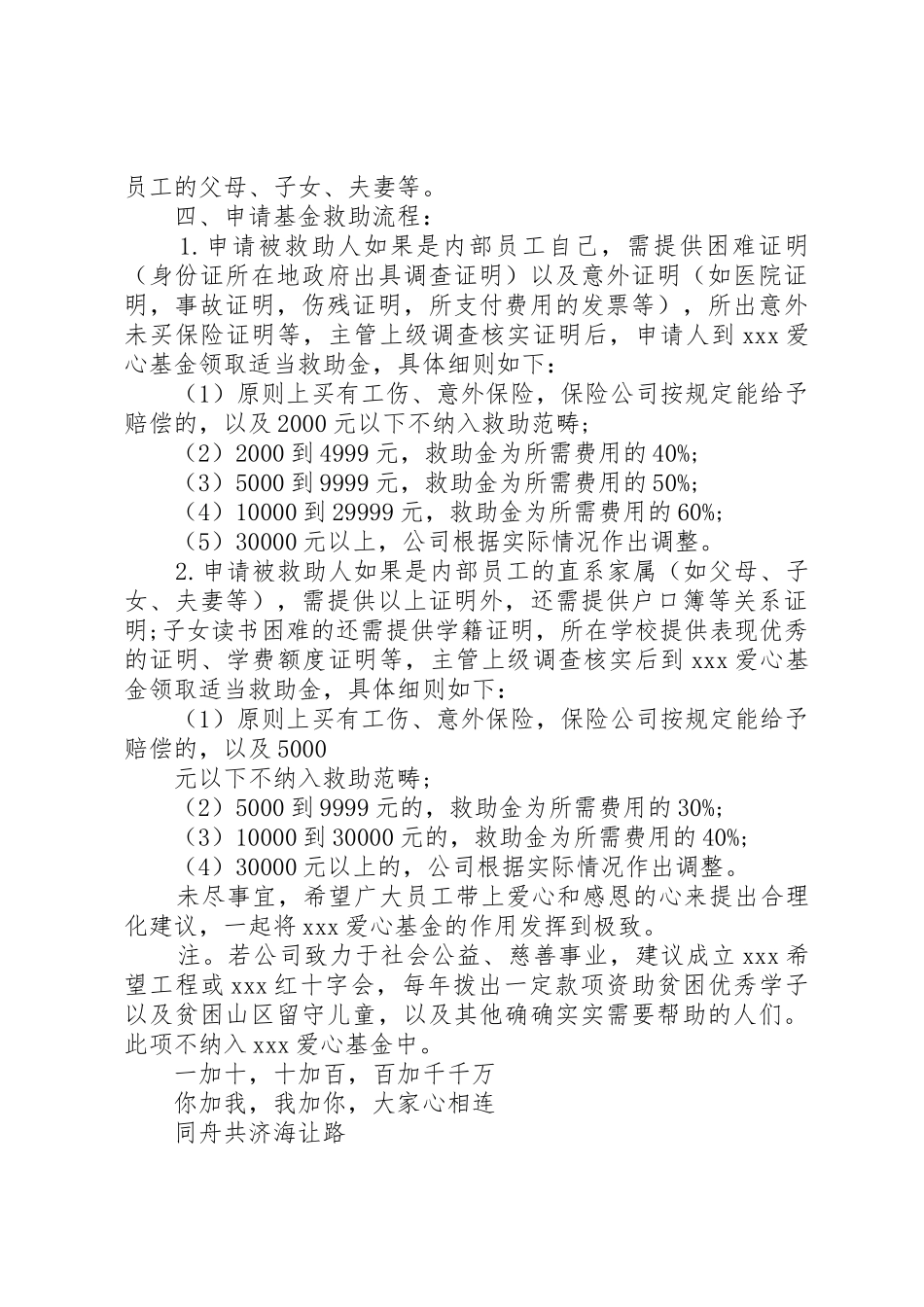 爱心基金成立的倡议书3篇_第3页