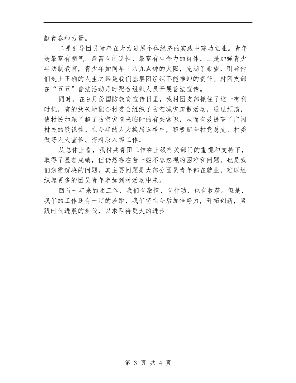 2024年村团支部年终小结_第3页