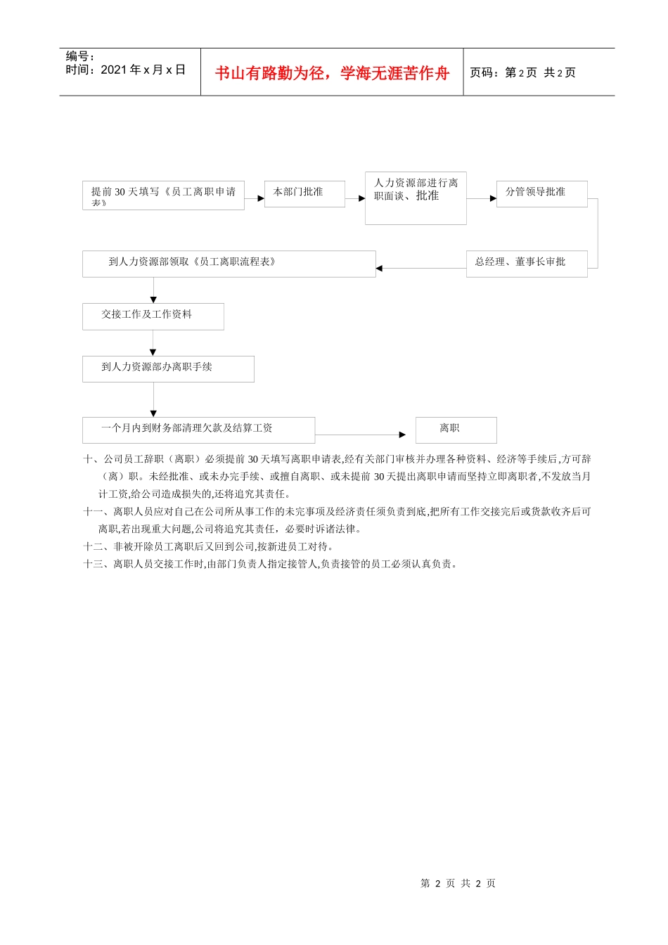某物流公司招聘与解聘制度_第2页