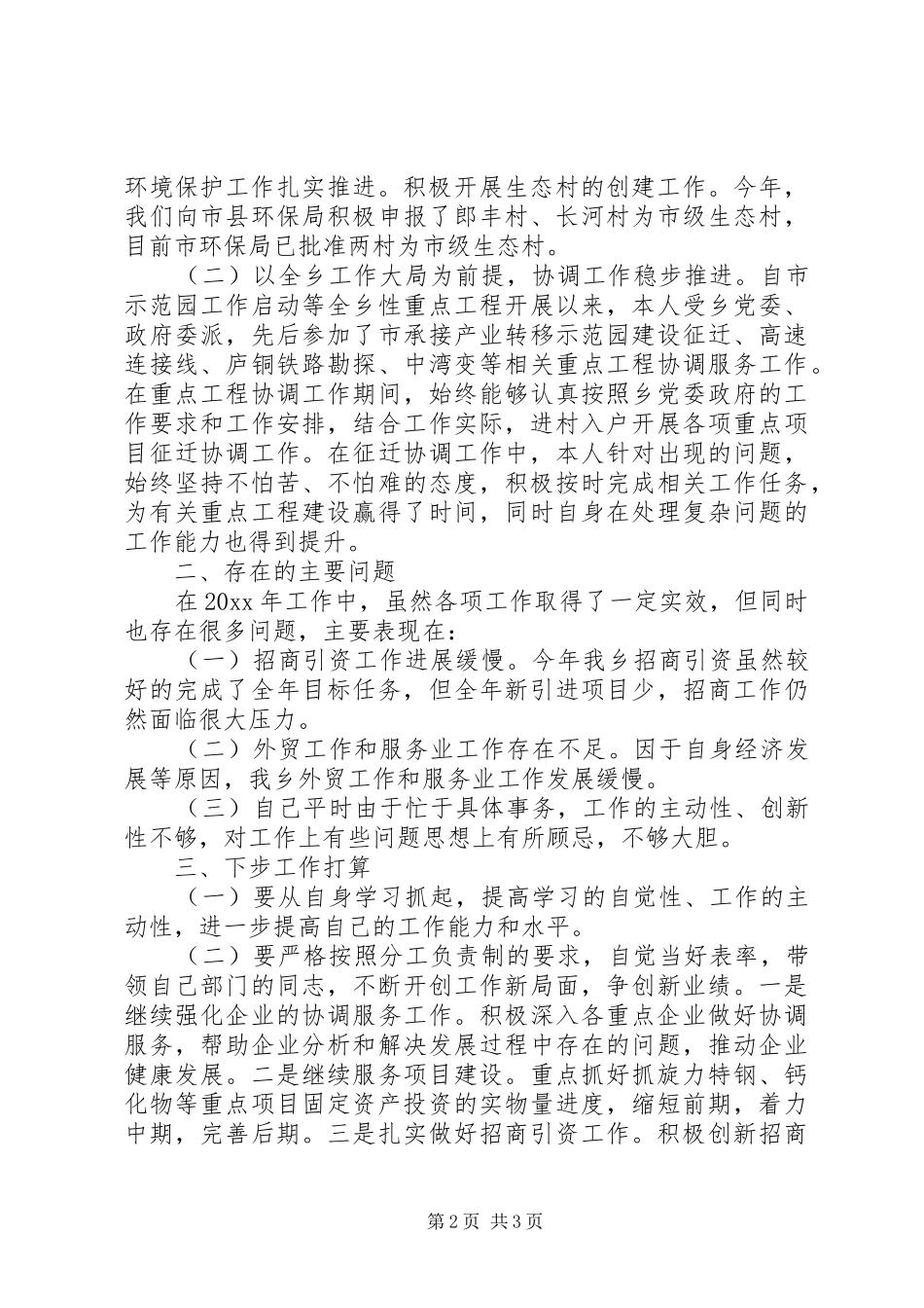 经发办XX年工作总结及XX年工作计划_第2页