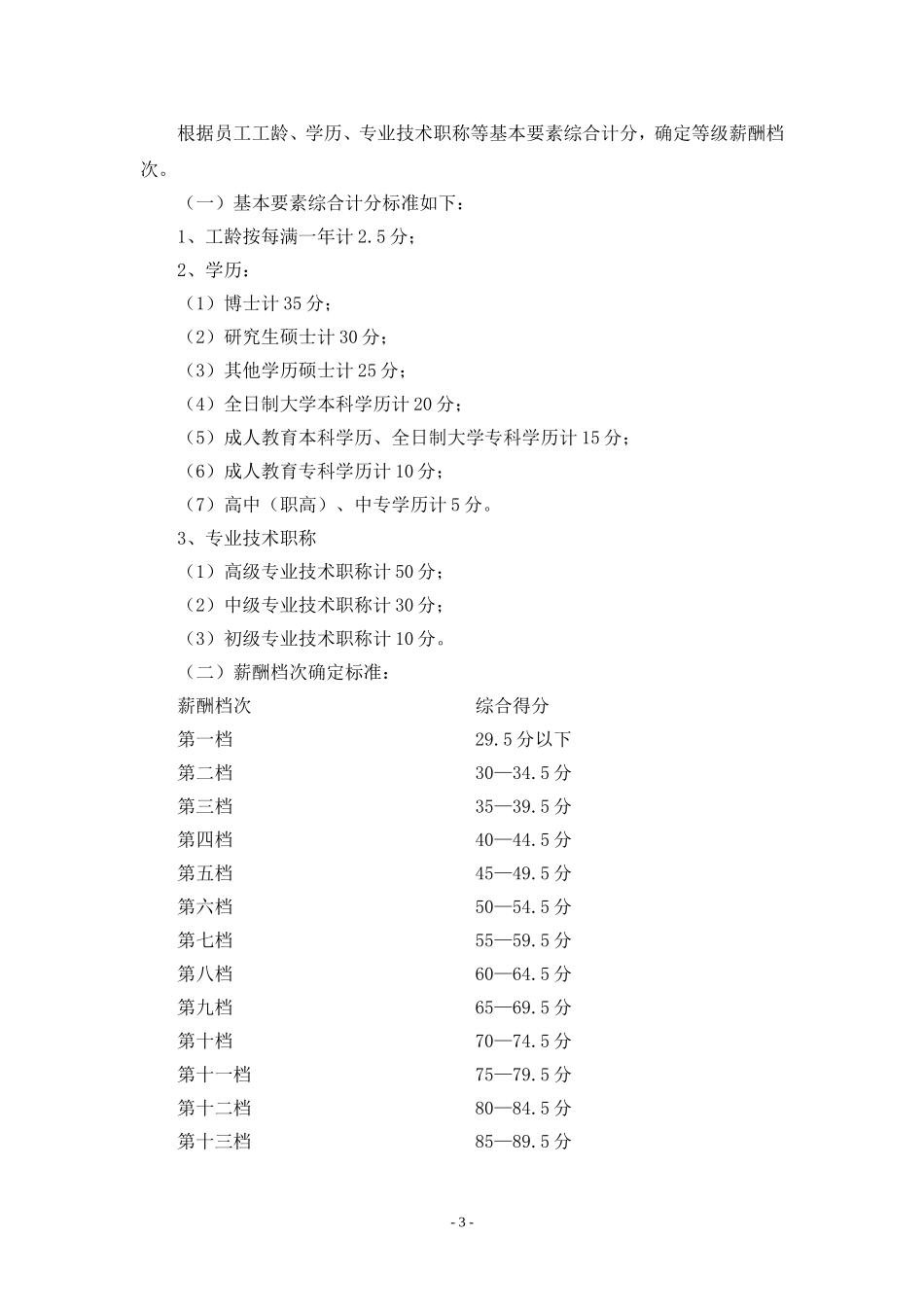 某某年度农村合作银行员工薪酬分配考核办法_第3页