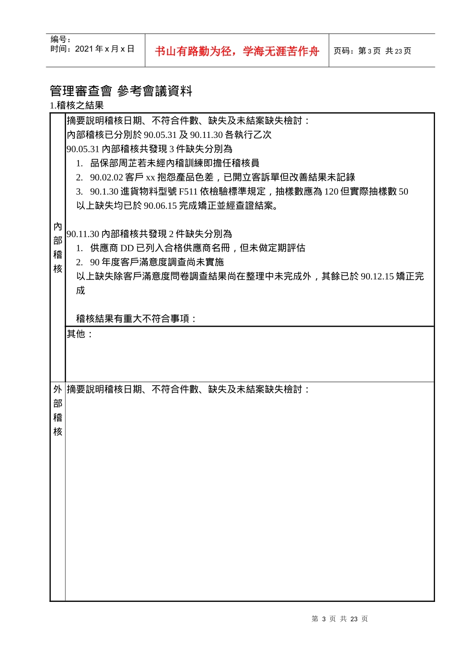 管理审查会会议资料参考_第3页