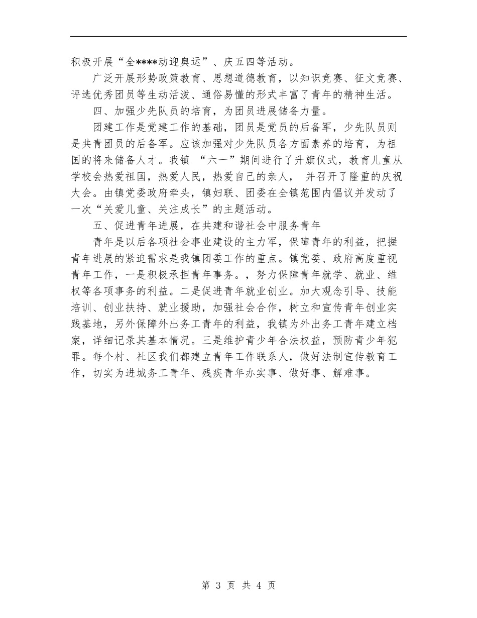 2024年11月乡镇共青团工作总结_第3页