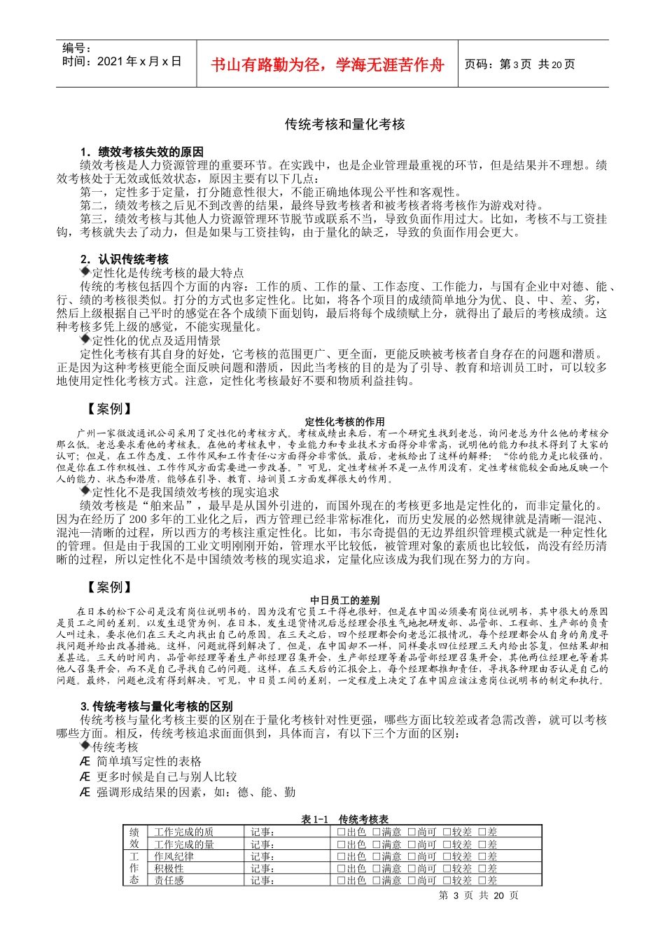 绩效考核量化模式讲解_第3页