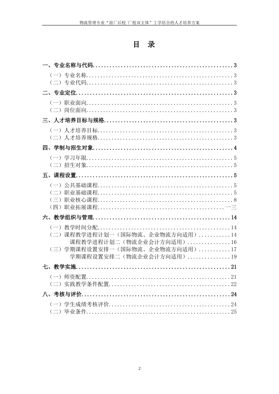 物流管理人才培养方案_第2页