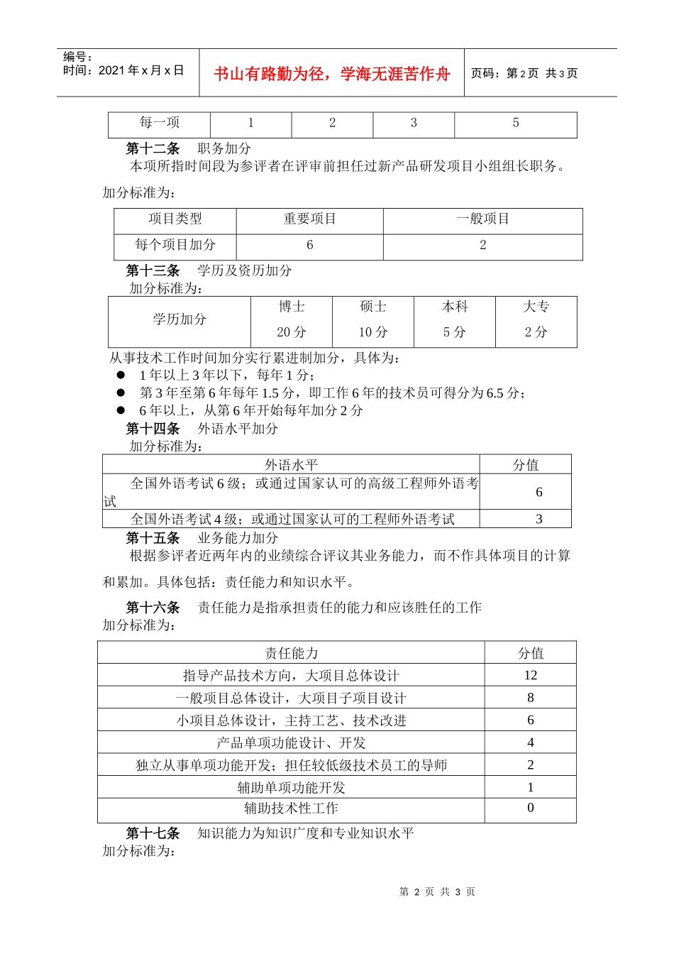 某企业技术职务评审办法_第2页