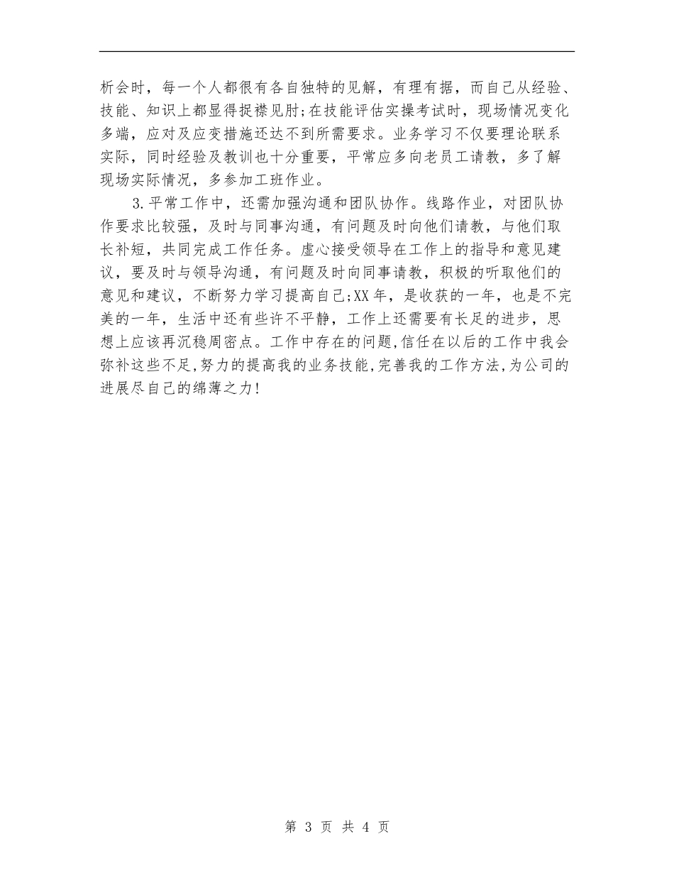 技术支持年度个人工作总结_第3页