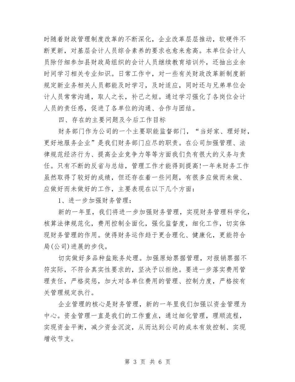 2024年度财务工作总结范文与2024年度贫困帮扶工作总结优秀范文汇编_第3页