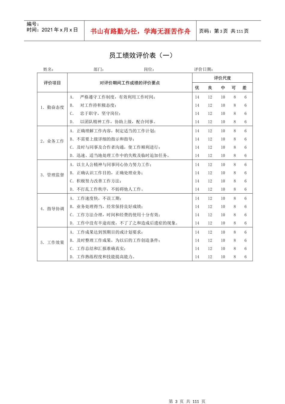 绩效考核范本（DOC 104页）(1)_第3页