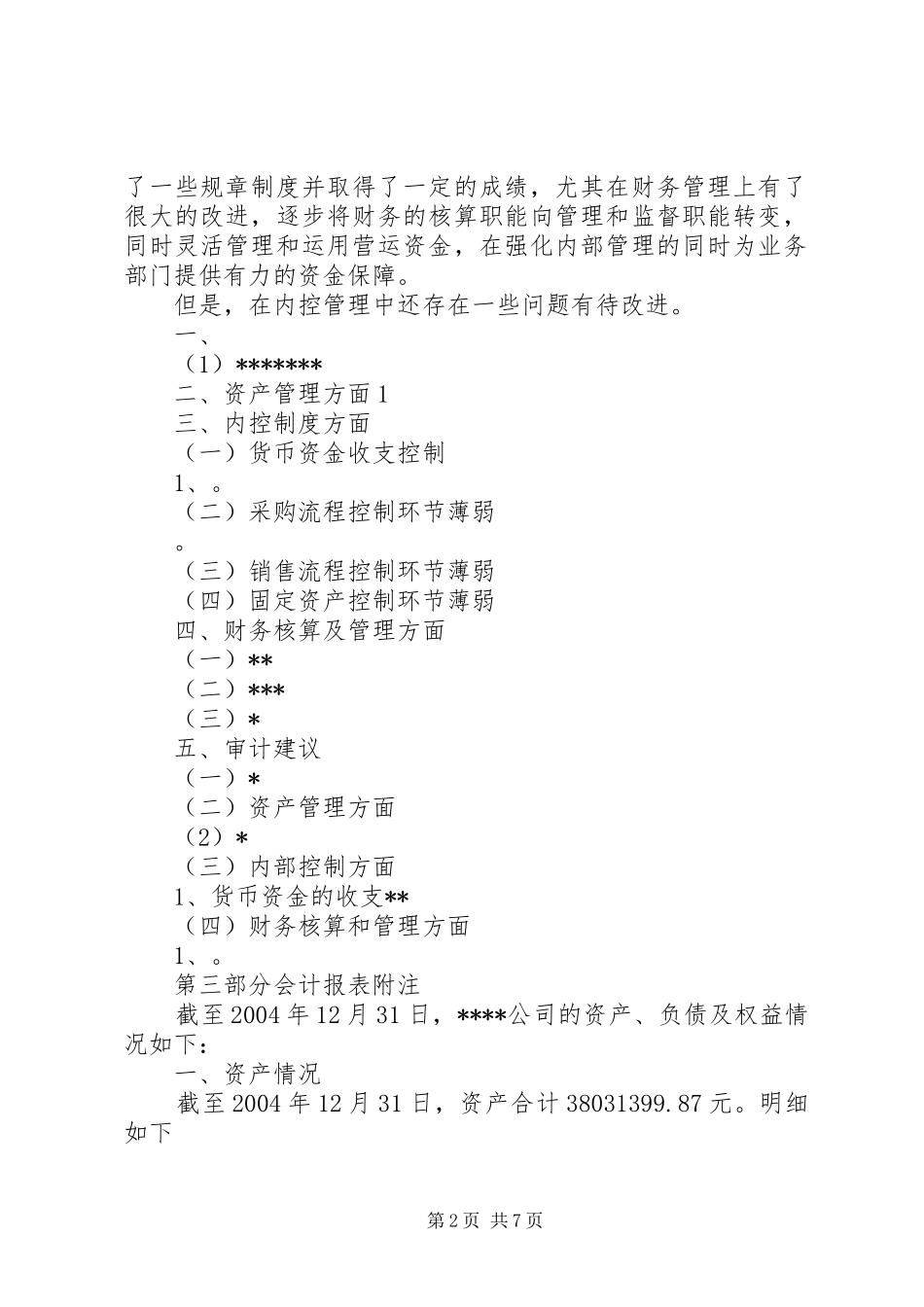 公司财务审计报告(共2篇)_第2页