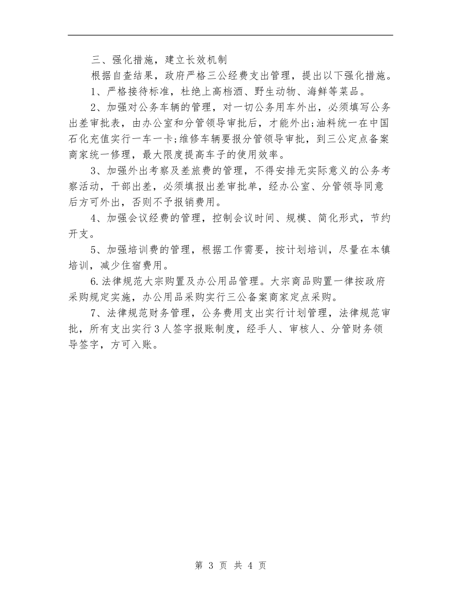 领导干部三公经费开支自查报告_第3页