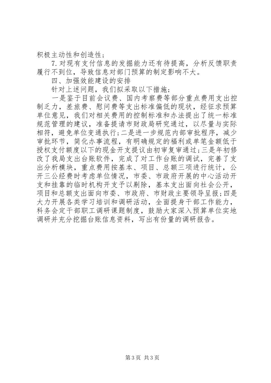 20XX年基层效能建设自查报告_第3页