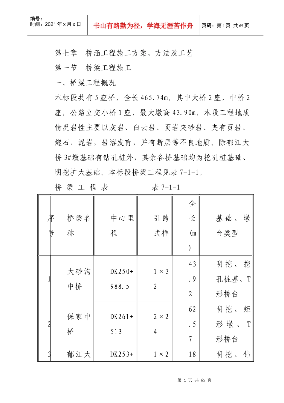 桥涵工程施工方案培训资料_第1页