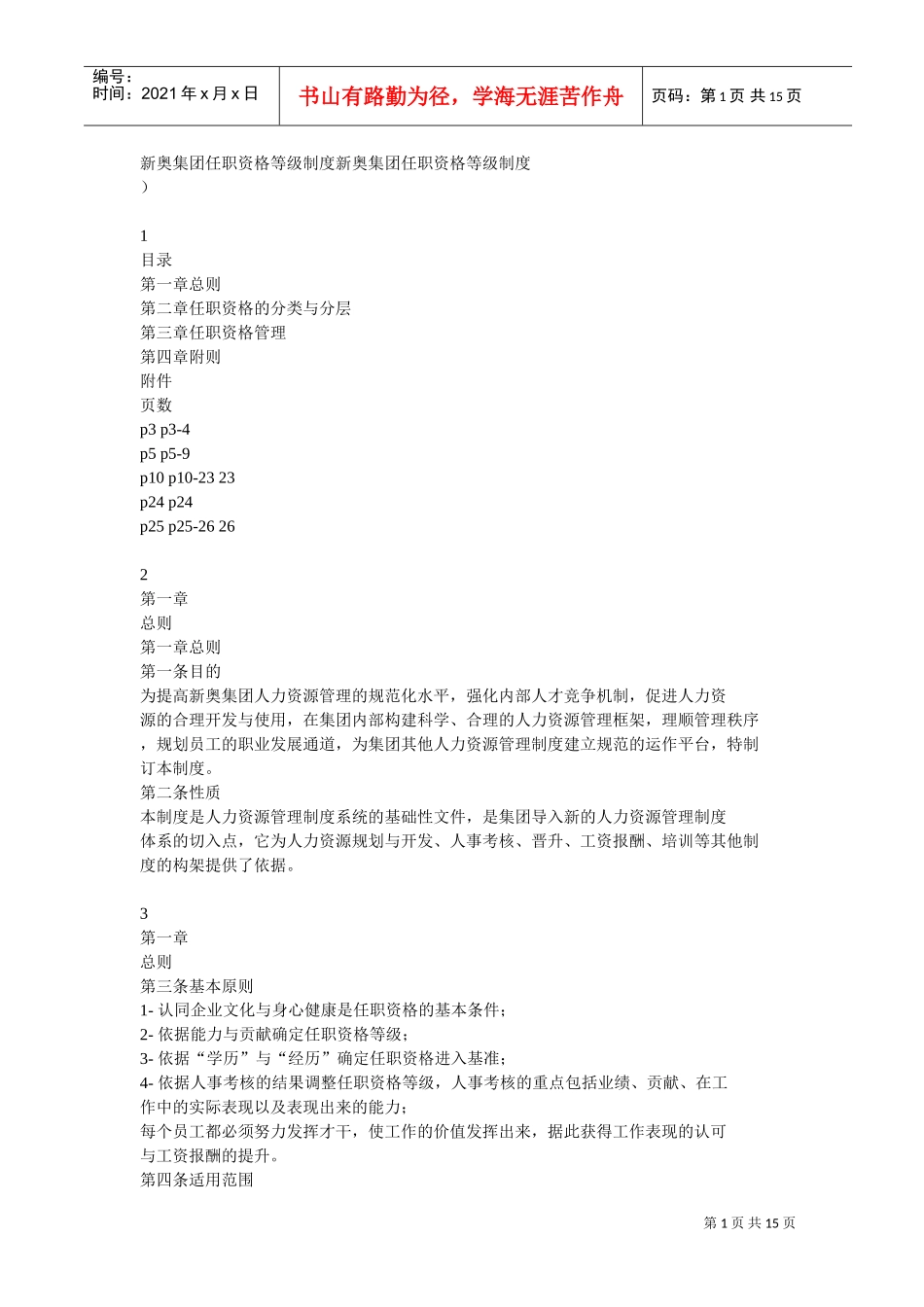 某某集团任职资格等级制度分析_第1页